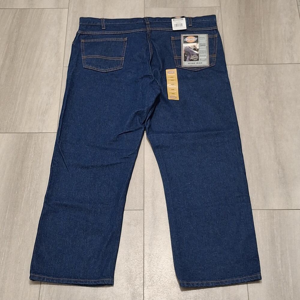 Dickies Jeans NWT Men's 42x29 Blue Regular Fit Straight Leg Work Five Pocket